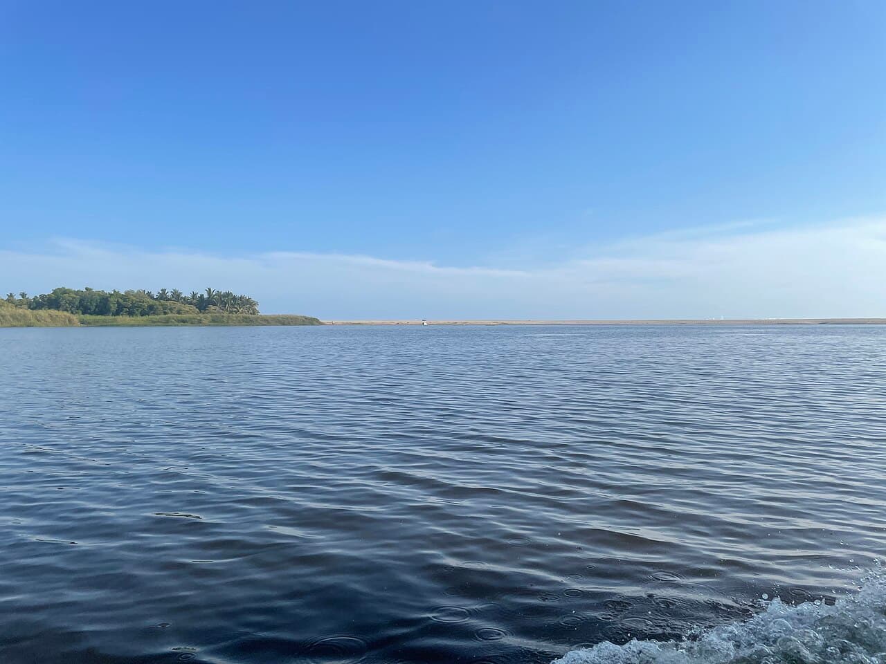 Manialtepec Lagoon near Puerto Escondido, Oaxaca, Mexico