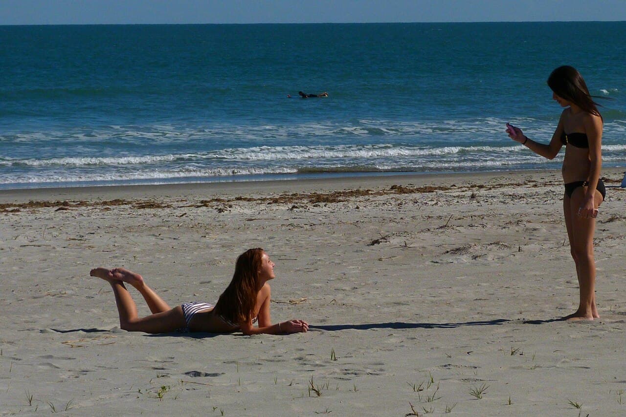 Cocoa Beach on Florida's Space Coast, in daylight